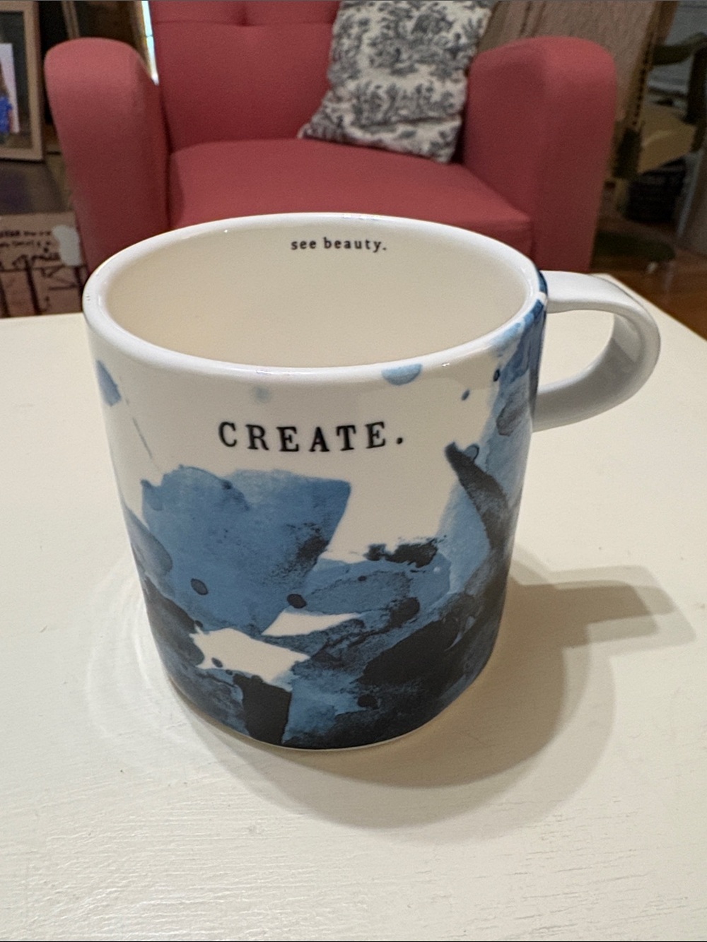 Rae Dunn Indigo Blue Collection CREATE mug.